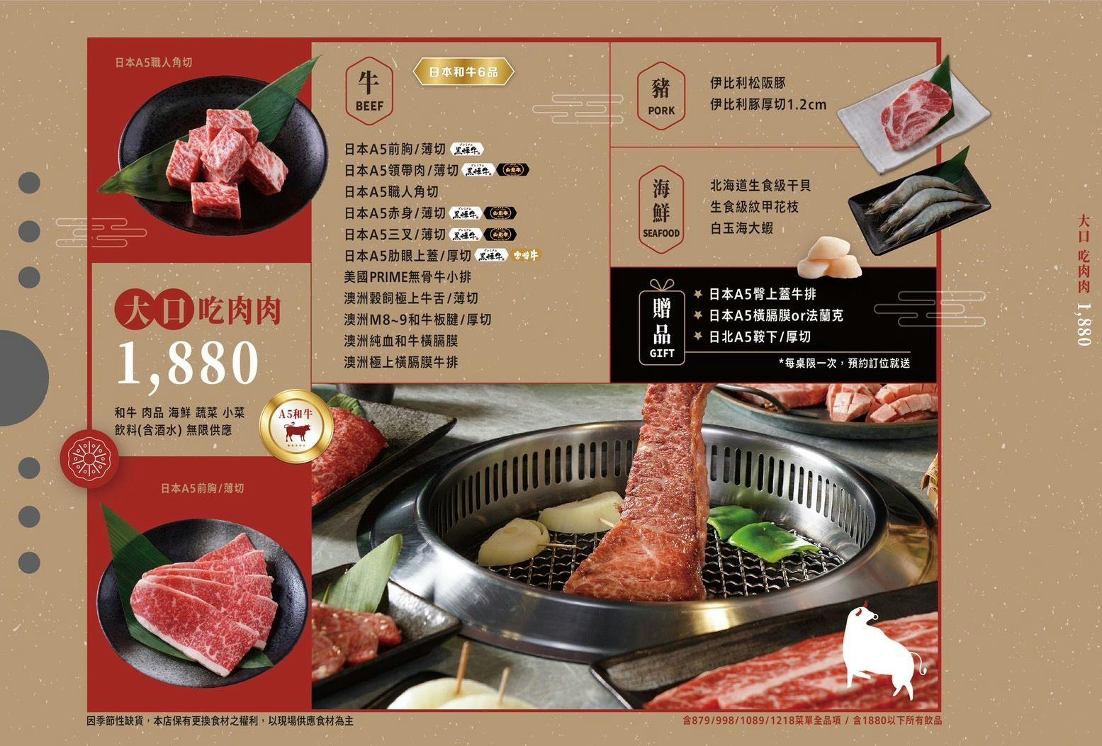 【桃園燒肉推薦】吃肉肉燒き肉専門店|A5和牛吃到飽天花板,厚切牛舌、北海道干貝、天使紅蝦通通無限續! @Nash,神之領域  @Nash,神之領域