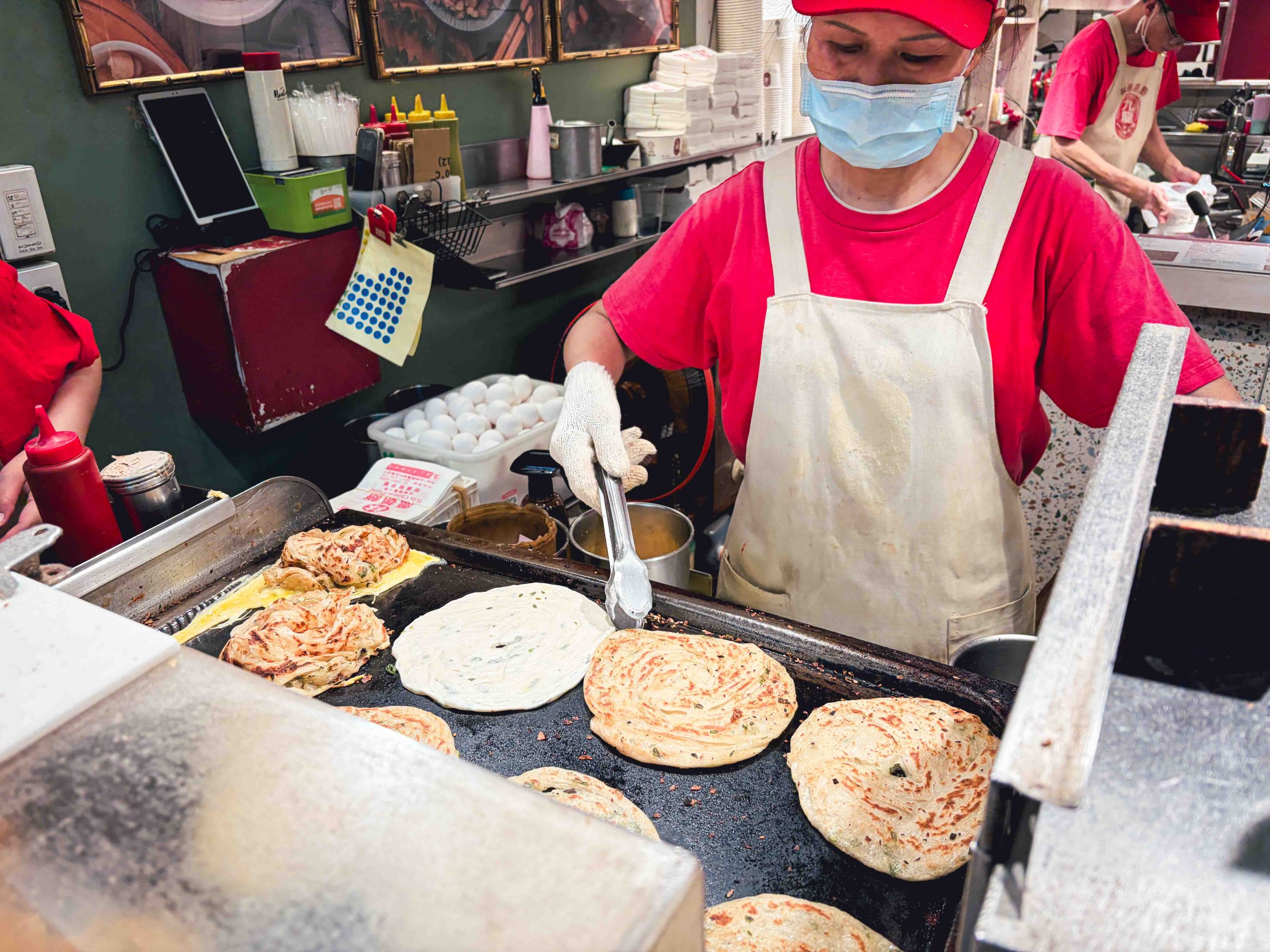 士林站林家蔥抓餅 士林站林家蔥抓餅